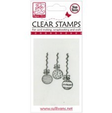 Paper Xtra Mini Clear Stamp - Xmas Baubles