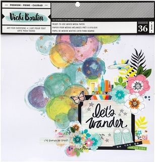 Vicki Boutin - Let's Wander-Mixed Media Paper Pad