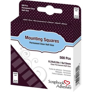 Scrapbook Adhesive Mounting Squares - Clear