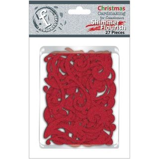 Shimmer Flourish - Red