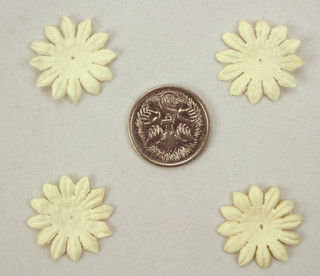 2cm Gerbera Petals - Ivory