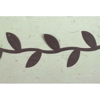 Leaf Garland Ribbon - Black