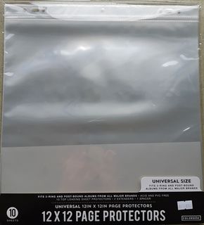Universal 12x12 page protectors