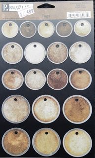 Antique Circle Tags