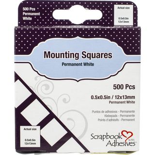 Scrapbook Adhesive Mounting Squares - White