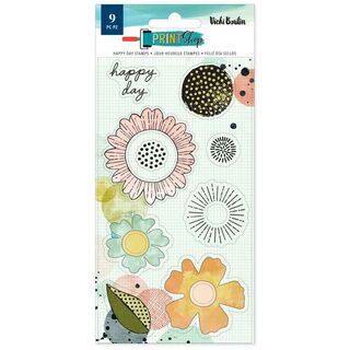 Vick Boutin - Print Shop - Stamp Set - Happy Days