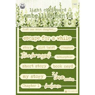 Garden Of Books Chipboard