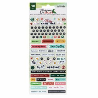 Vicki Boutin Evergreen & Holly Puffy Stickers