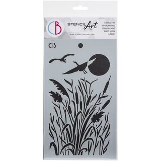 CB Stencil Art - Typha