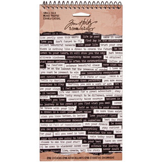 Tim Holtz Spiral Bound Stickers - Small Talk