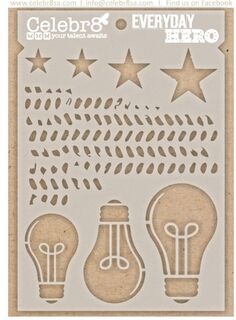 Celebr8 Everyday Hero -  Stencil