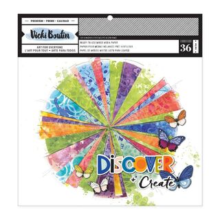 Vicki Boutin - Discover & Create 12x12 Mixed Media Paper Pad