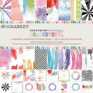 49 and Market - Gardenia Painted Foundations 12x12 Collection Pack