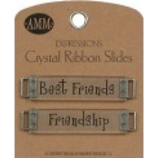 Crystal Ribbon Slides -Best Friends