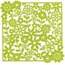 Flower Lace Paper 12x12 - Green