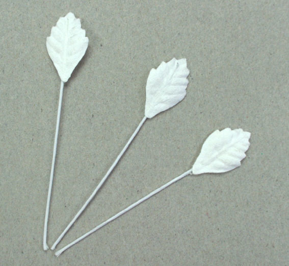 Paper Leaves - White 1.5cm