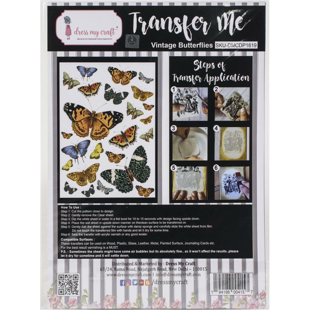 Transfer Me - Vintage Butterflies