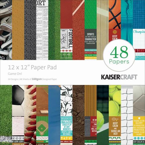KaiserCraft 12x12 Paper Pad - Game On