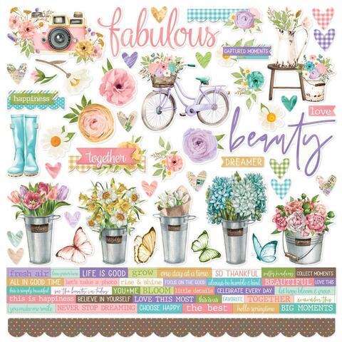 Simple Stories - Simple Vintage Flower Shoppe Cardstock Stickers