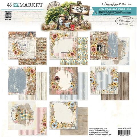 49 and Market - Whispering Way 12x12 Collection Paper Pack