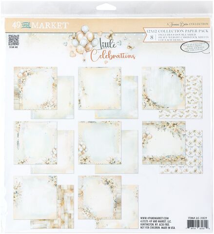 49 and Market - Little Celebrations 12x12 Paper Pack