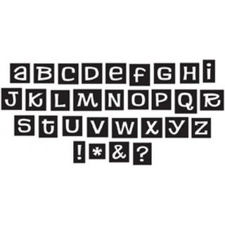 Scrapbook related alphabets, letters and numbers