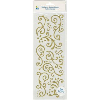 Momenta Gold Flourishes Stickers
