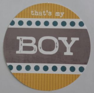 That's My Boy Die Cut Title Circle