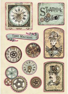 Stamperia - Wooden Tags -  Voyages Fantastiques