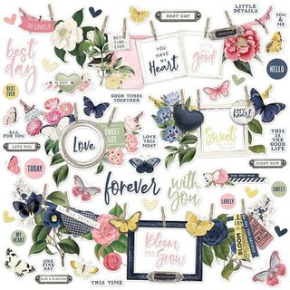 Simple Vintage - Indigo Garden Banner Stickers
