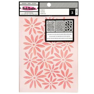 Vicki Boutin - Mixed Media Stencils - Floral