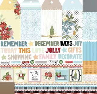 December to Remember - Christmas Shopping 12x12 Paper