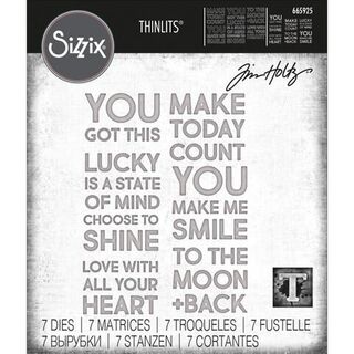 Sizzix - Tim Holtz Thinlits - Bold text #2