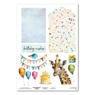 3Quarter Designs - Mini Project Sheet - Birthday