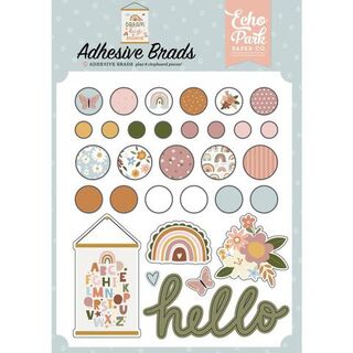 Echo Park - Dream Big Little Girl - Adhesive Brads