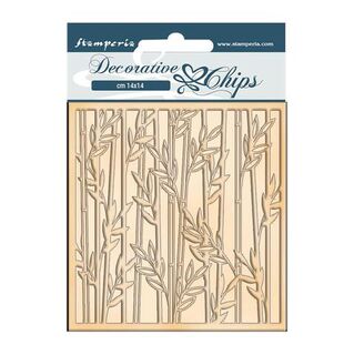 Stamperia Decorative Chips - Bamboo - Sir Vagabond in Japan