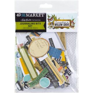 49 and Market - Curiosities In Willow Grove - Journaling Bits Set