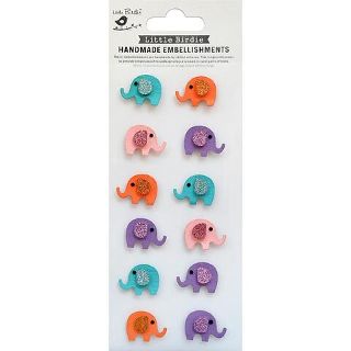 Mini Glitter Elephants