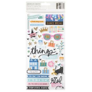 Vicki Boutin - Bold + Bright Foam Phrase Stickers