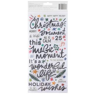 Vicki Boutin - Peppermint Kisses Ho Ho Ho Phrase Puffy Stickers