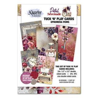 3Quarter Designs - Petal Serenade - Tuck N Play Cards
