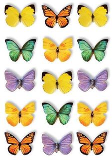 Pop Up Butterfly Stickers