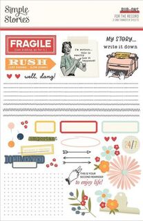 Simple Stories - For the Record - Rub-Ons