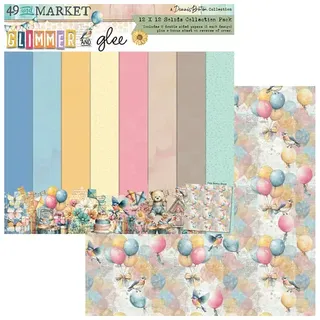 49 and Market - Glimmer and Glee 12x12 Solids Collection Pack