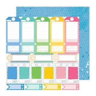 Vicki Boutin - Bold + Bright Mixed Tags 12x12 Paper