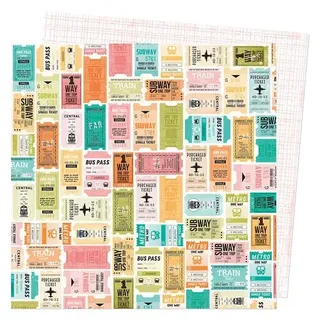 Vicki Boutin - Where To Next One Way Ticket 12x12 Paper