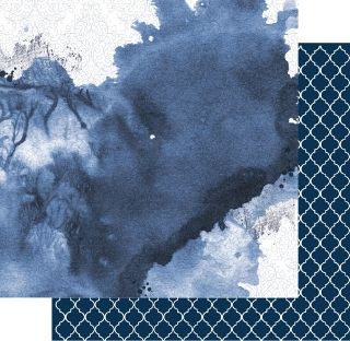 Uniquely Creative - Moody Blues - Midnight 12x12 Paper
